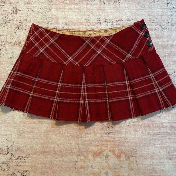 Abercrombie & Fitch Dresses & Skirts - Rare!!Y2K Vintage Abercrombie micro mini wool blend skirt academia, school girl